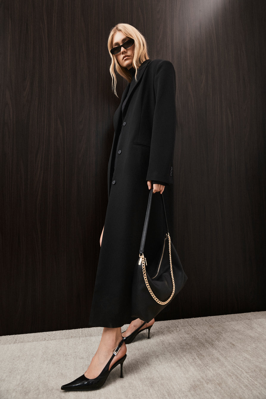 THE ISLA BLACK BLAZER COAT | CAMPAIGN