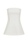 THE REMY WHITE STRAPLESS TOP | ghost
