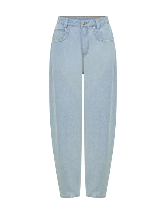 THE SAHARA LIGHT BLUE BARREL JEAN