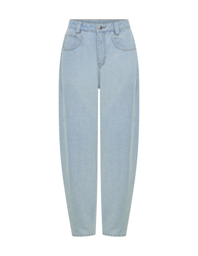 THE SAHARA LIGHT BLUE BARREL JEAN 