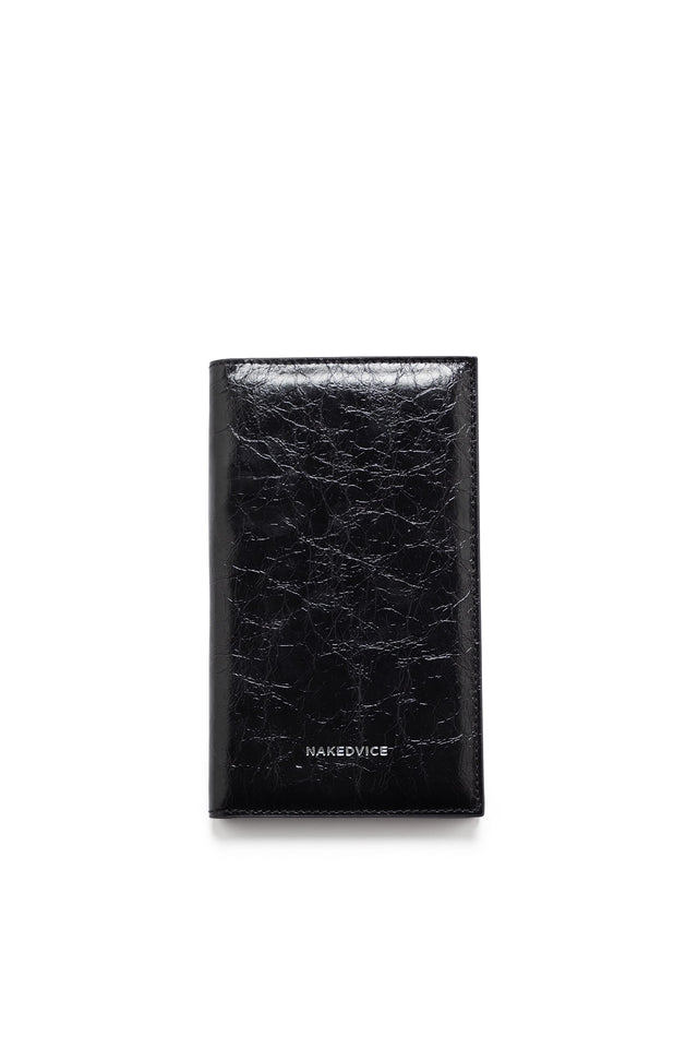 THE SALERNO BLACK PASSPORT WALLET 