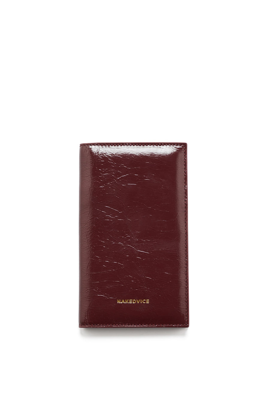 THE SALERNO BURGUNDY PASSPORT WALLET | ghost