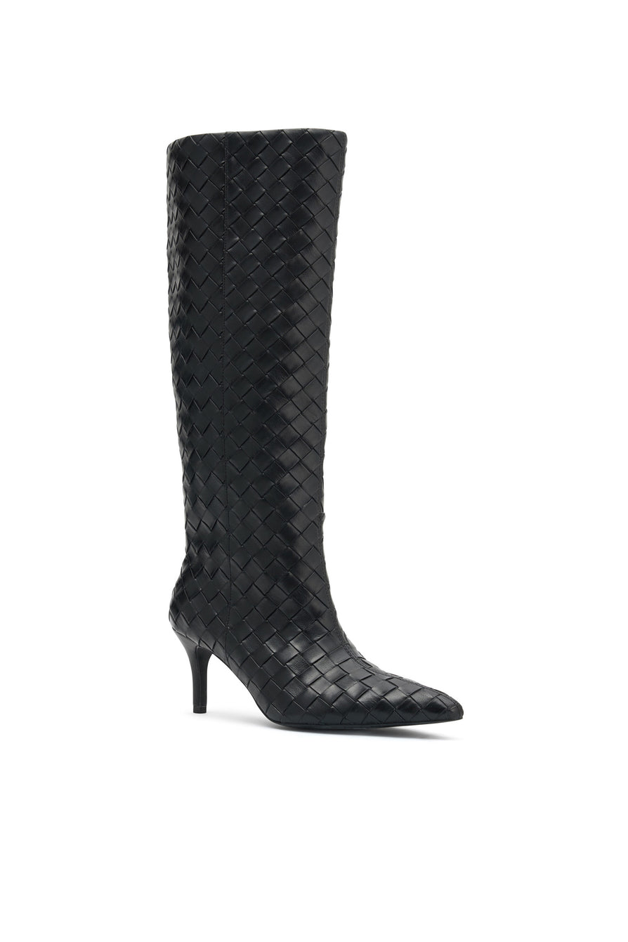 THE SEREN BLACK CROSSHATCH BOOT | 