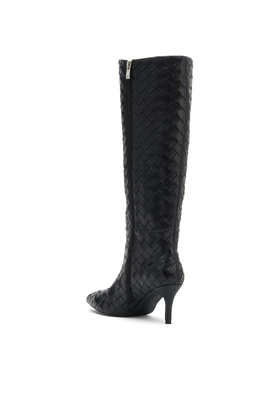 THE SEREN BLACK CROSSHATCH BOOT | 