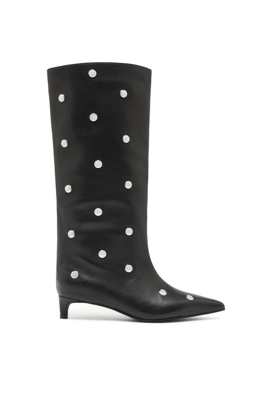 THE STACEY BLACK STUD BOOT | GHOST