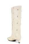 THE STACEY WHITE STUD BOOT | GHOST