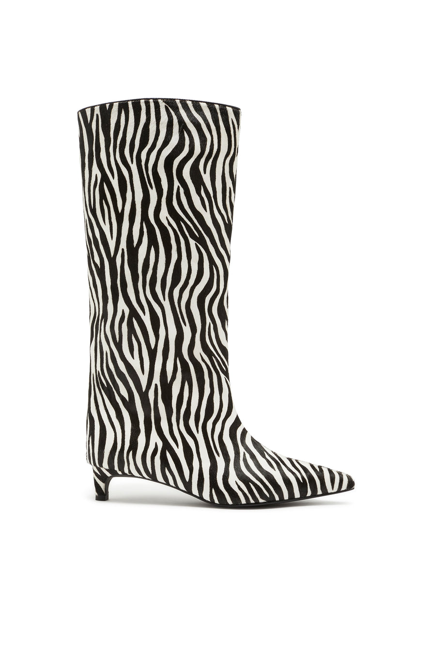 THE STACEY ZEBRA BOOT | GHOST