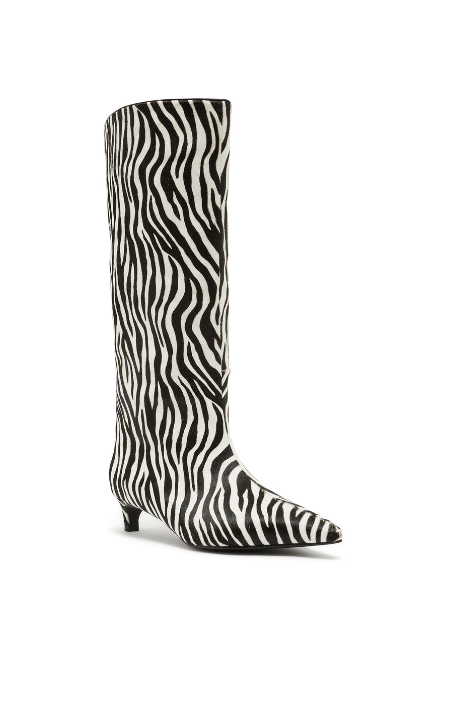 THE STACEY ZEBRA BOOT | GHOST