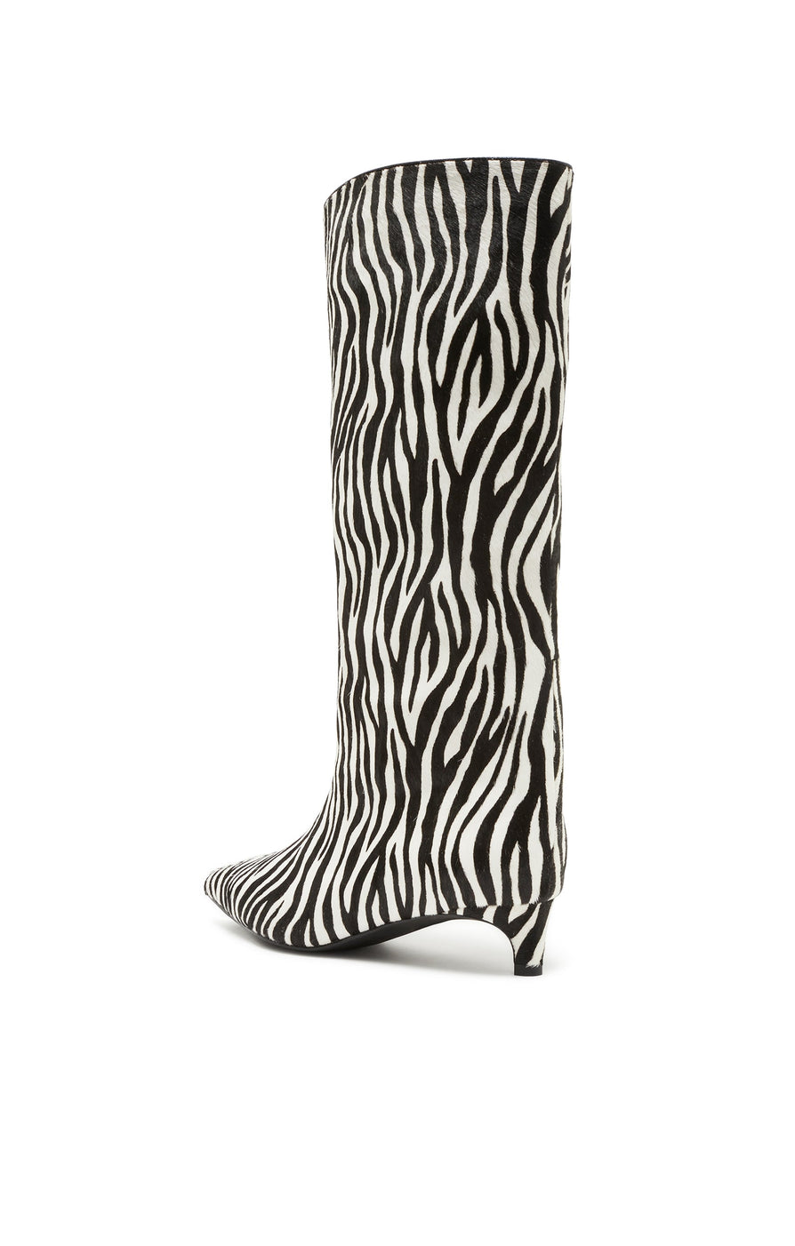 THE STACEY ZEBRA BOOT | GHOST