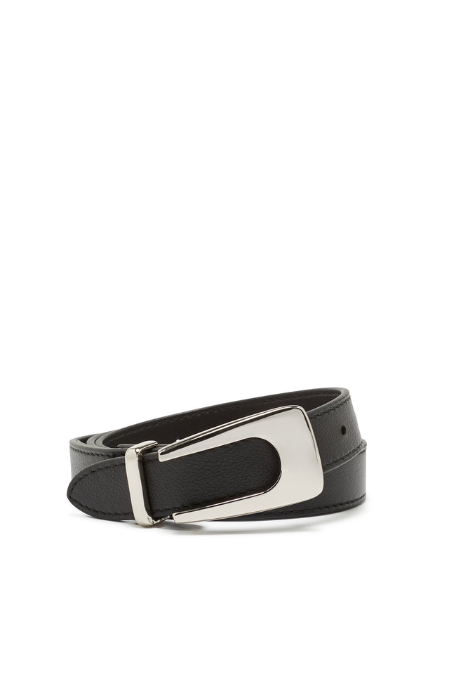 THE STASSIE BLACK SILVER BELT