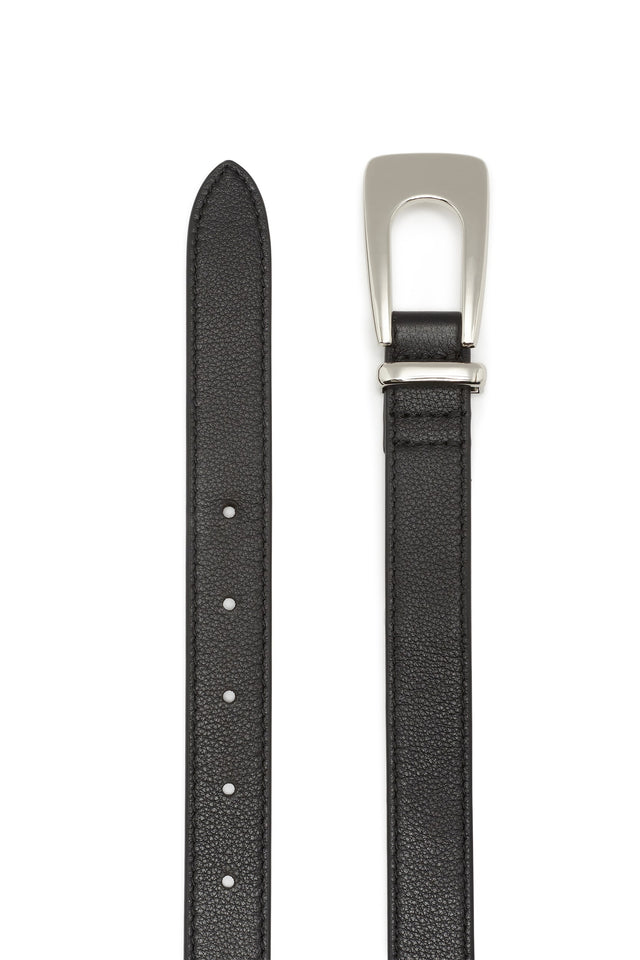 THE STASSIE BLACK SILVER BELT