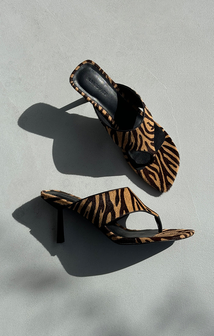 THE TASHA ZEBRA HEEL | lifestyle 