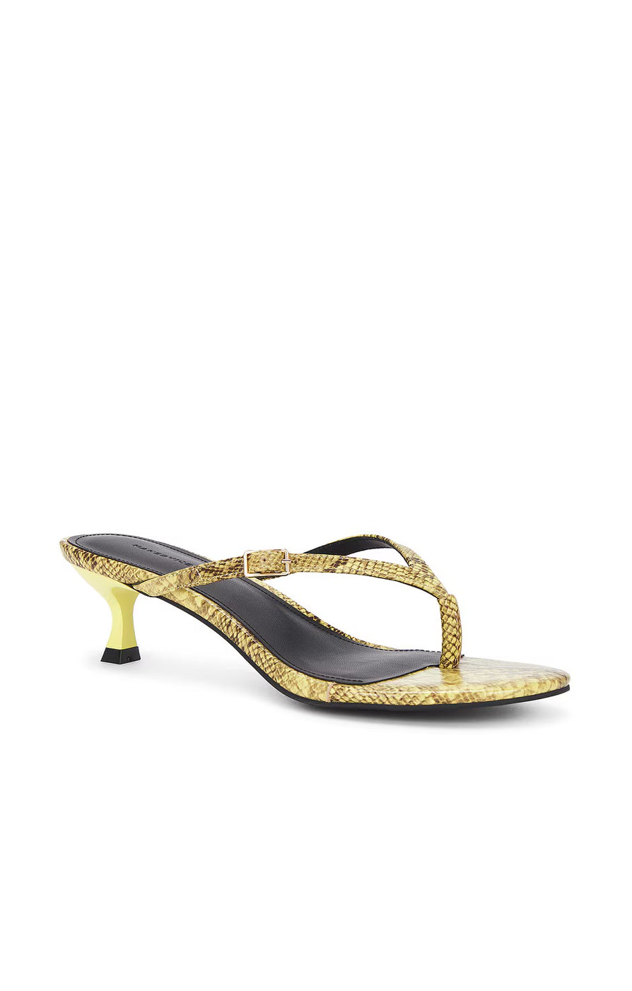 THE TAYLA YELLOW HEEL | GHOST