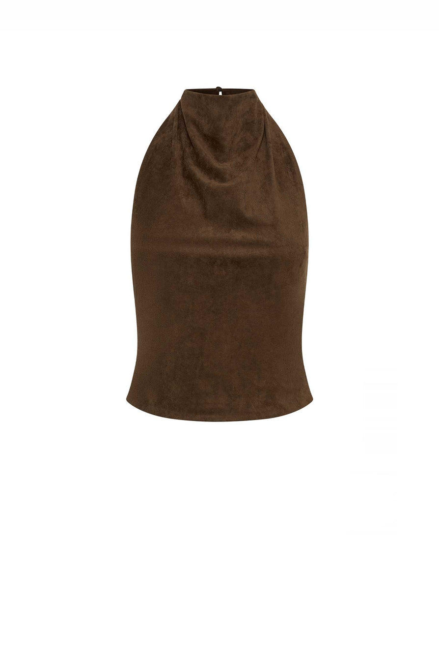 THE CANDICE SUEDE TOP | ghost