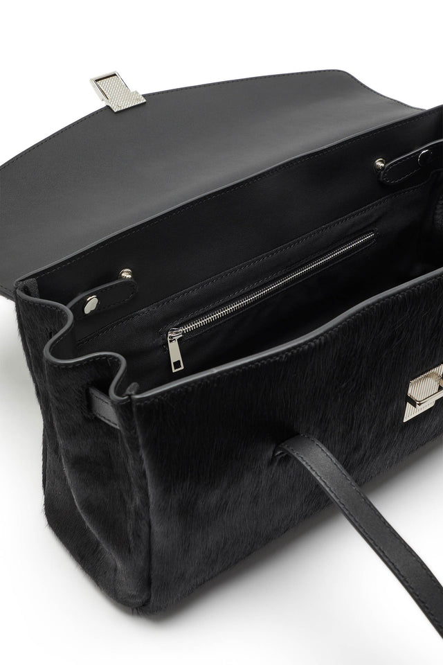 THE ABEL BLACK PONY HAIR BAG 