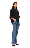 THE XAVIER MID BLUE JEAN | model
