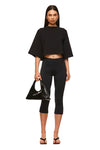 THE THEA BLACK CAPRI | MODEL