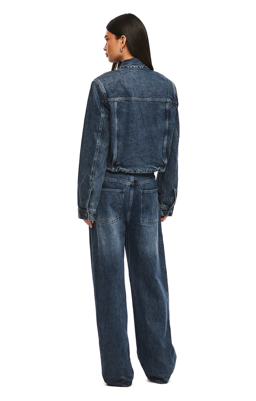 THE BAXTER WASHED INDIGO JACKET | MODEL
