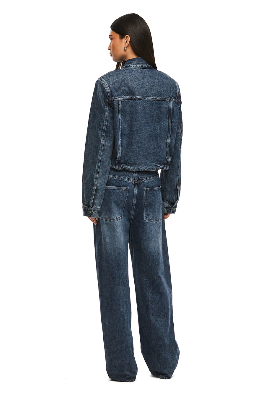 THE BAXTER WASHED INDIGO JACKET | MODEL
