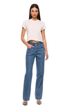 THE XAVIER MID BLUE JEAN | model