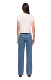 THE XAVIER MID BLUE JEAN | model