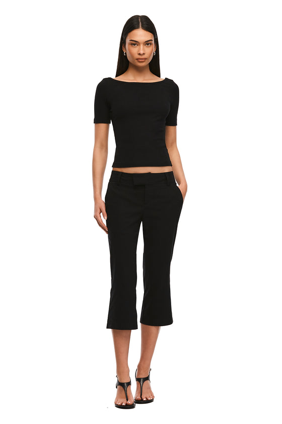 THE ZALI BLACK CAPRI PANT