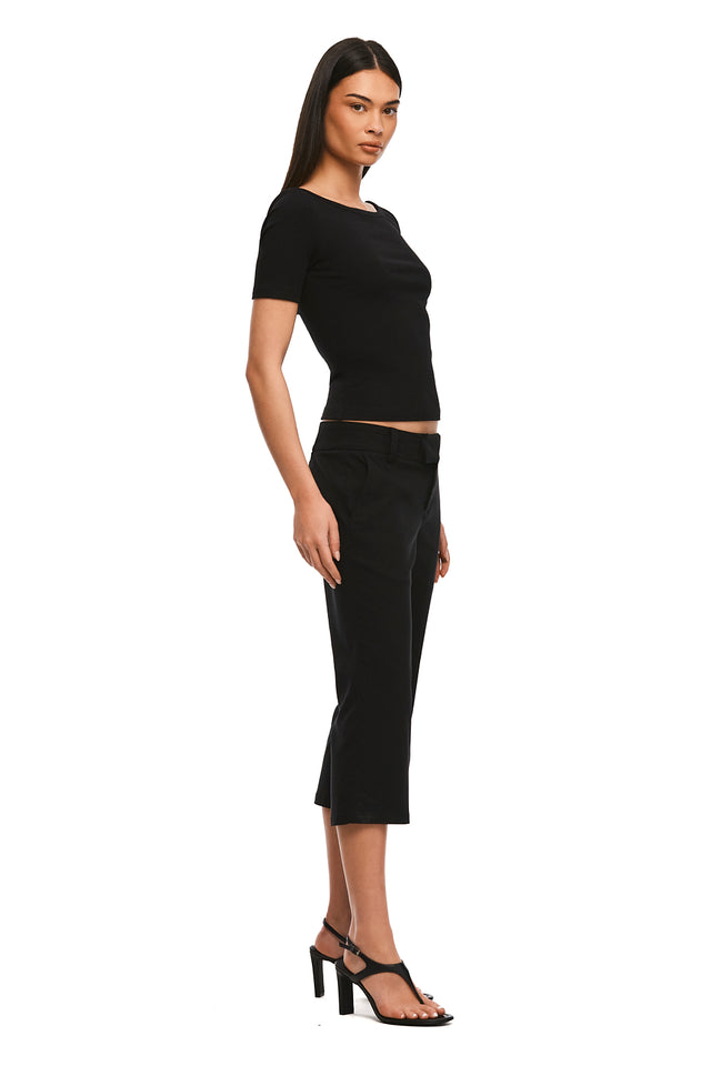 THE ZALI BLACK CAPRI 
