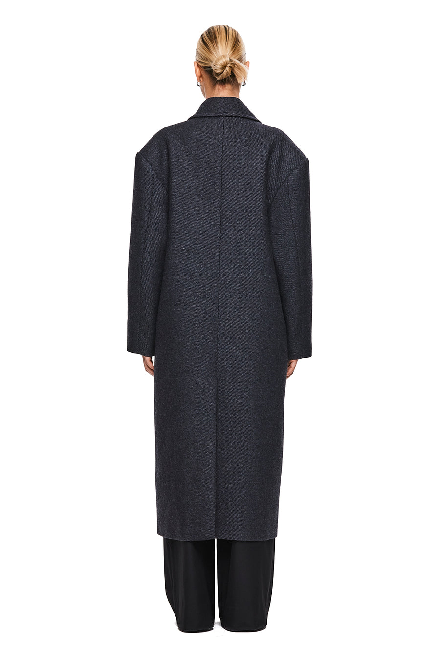 THE BOSTON GREY COAT | MODEL