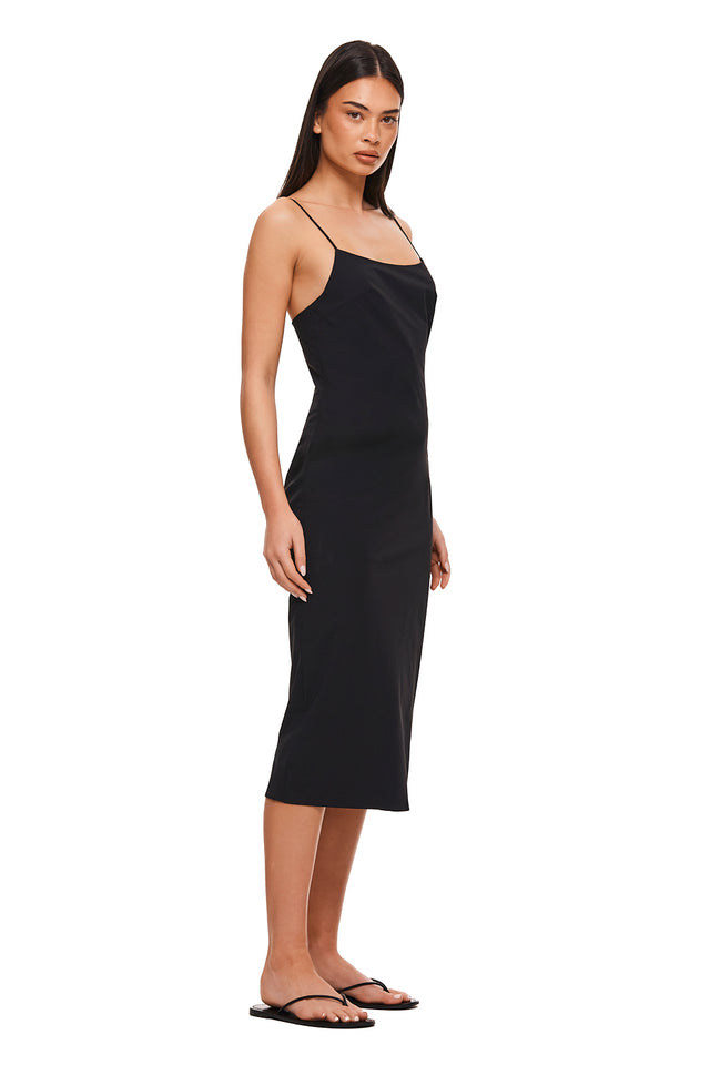 THE CARA BLACK MIDI DRESS 