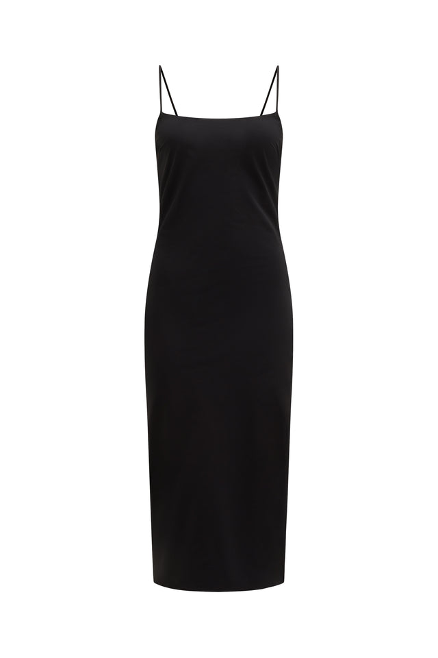 THE CARA BLACK MIDI DRESS 
