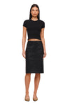 THE DEMPSEY BLACK MIDI SKIRT | MODEL