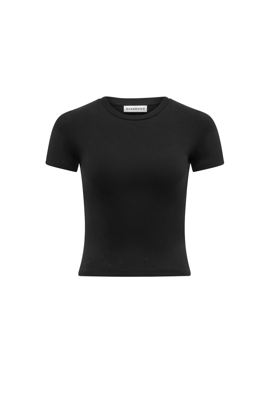 THE CARLY BLACK TEE | GHOST