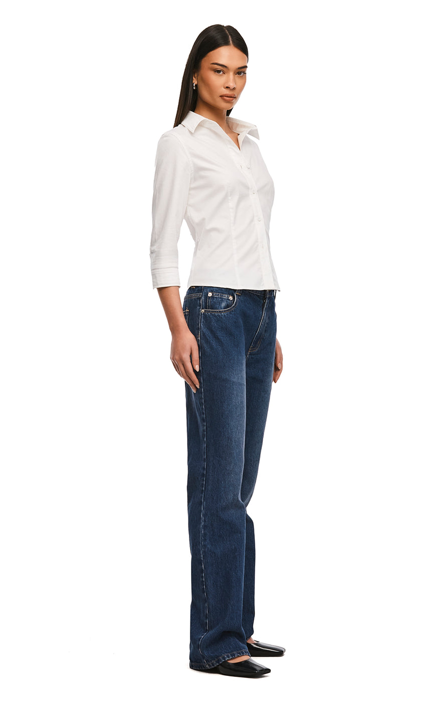 THE CECE WHITE SHIRT | model