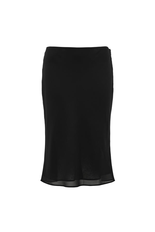 THE DAISY BLACK MIDI SKIRT 