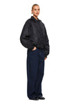 THE DAMON BLACK BOMBER JACKET | MODEL