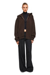 THE DARIA COFFEE HOODIE | MODEL