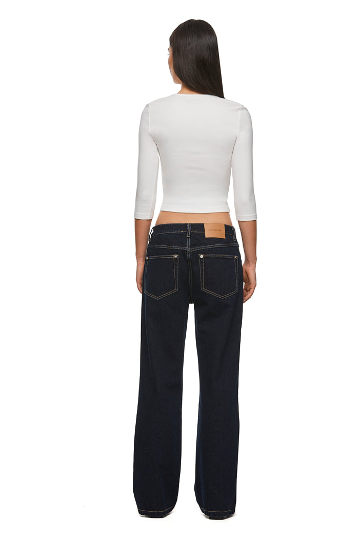 THE CHADWICK RAW INDIGO JEAN | MODEL