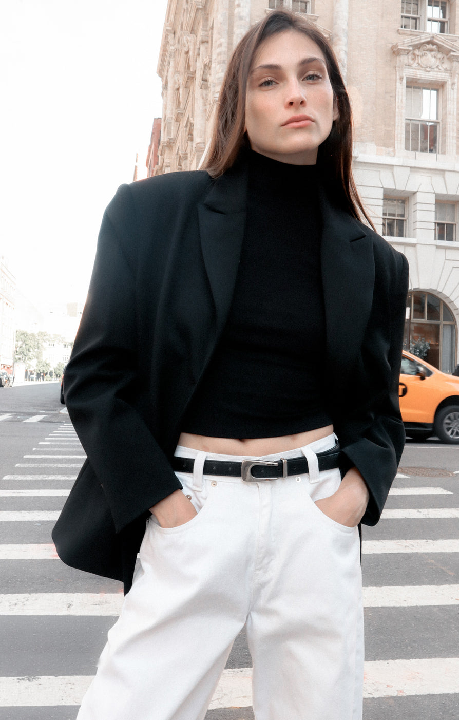 THE STASSIE BLACK SILVER BELT | CAMPAIGN