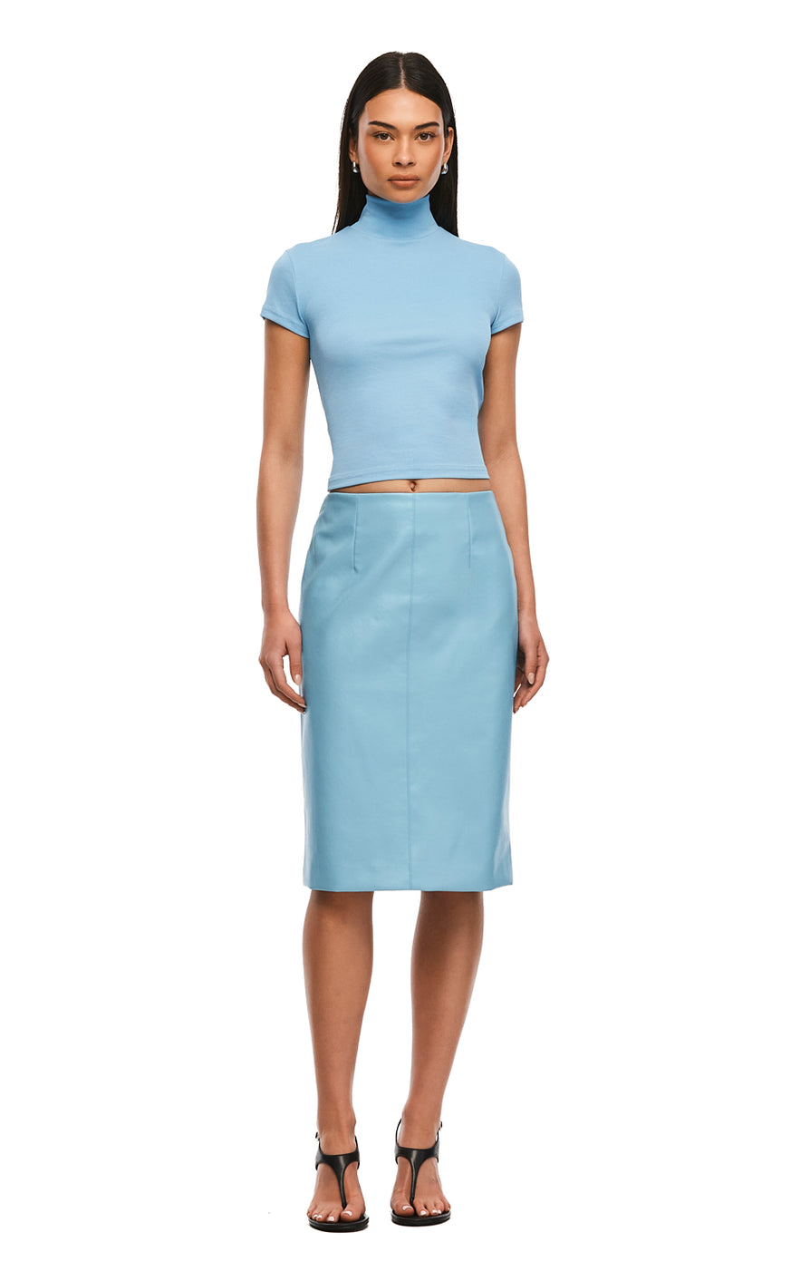 THE HIGGINS AQUAMARINE TOP | MODEL