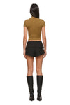 THE NESSA BLACK SHORT | MODEL