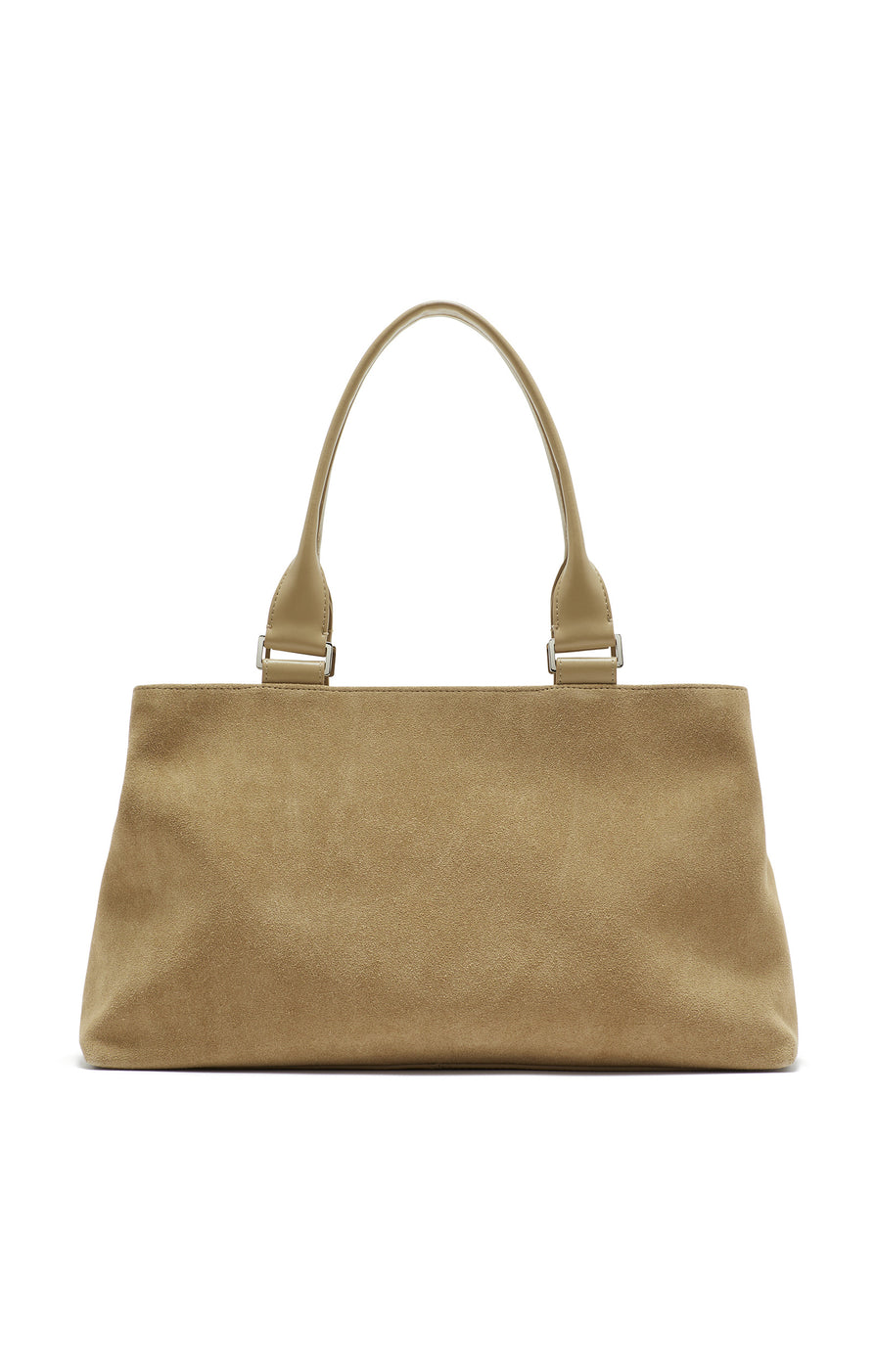 THE HUDDY BLONDE SUEDE BAG | GHOST