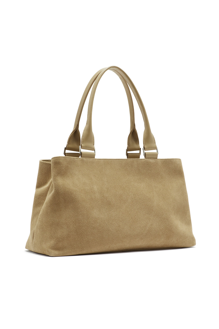 THE HUDDY BLONDE SUEDE BAG | GHOST