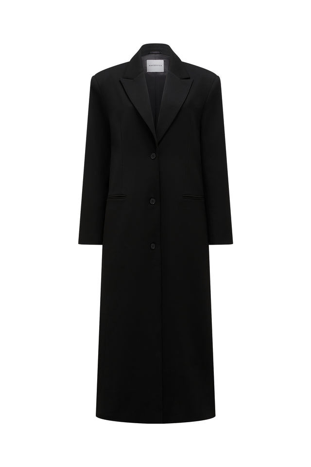 THE ISLA BLACK BLAZER COAT 