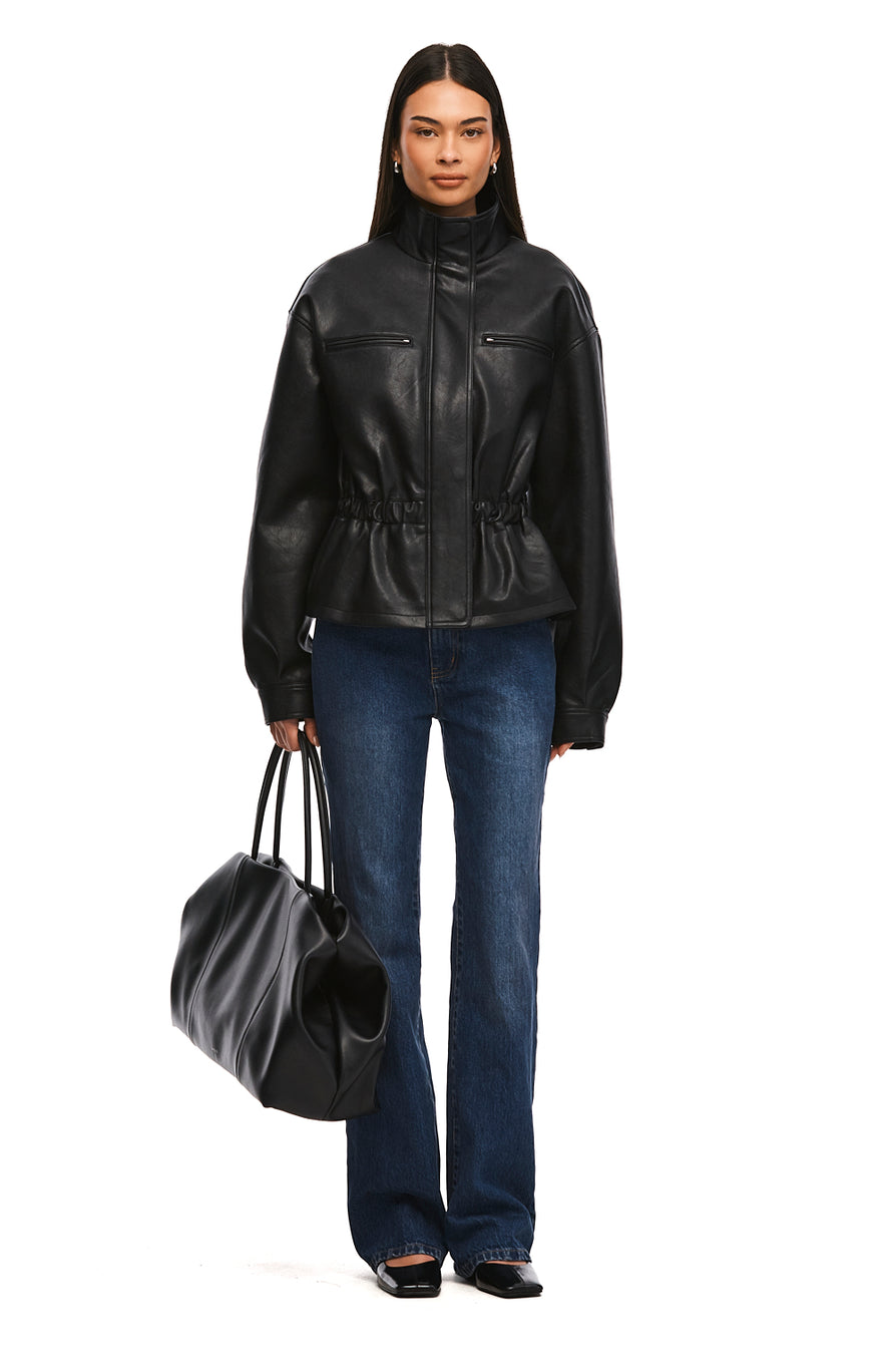 THE BRADY DARK BLUE BOOTCUT JEAN | MODEL