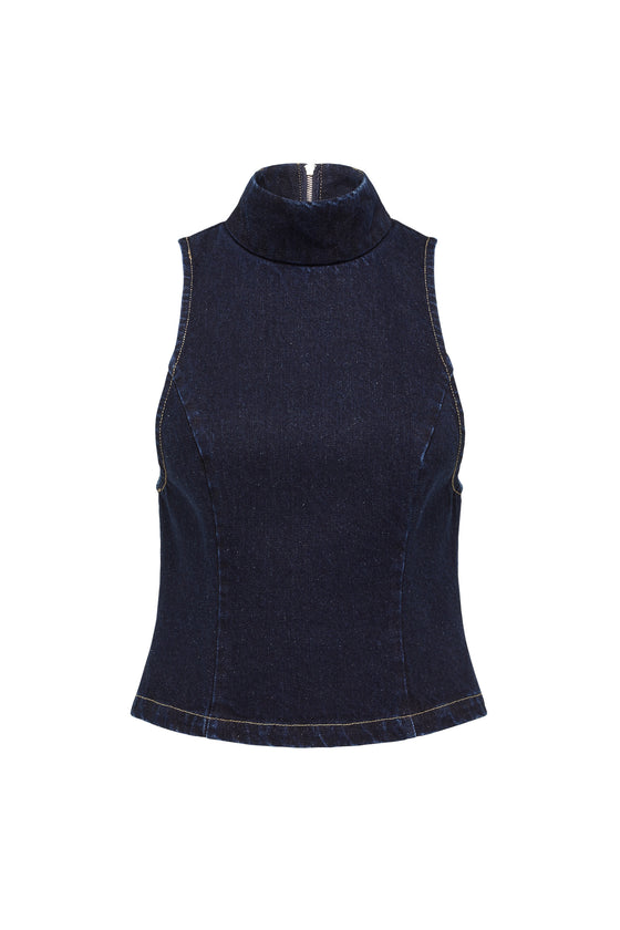 THE LYNCH RAW INDIGO TOP