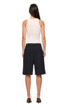 THE XANDER NAVY PINSTRIPE SHORT | model