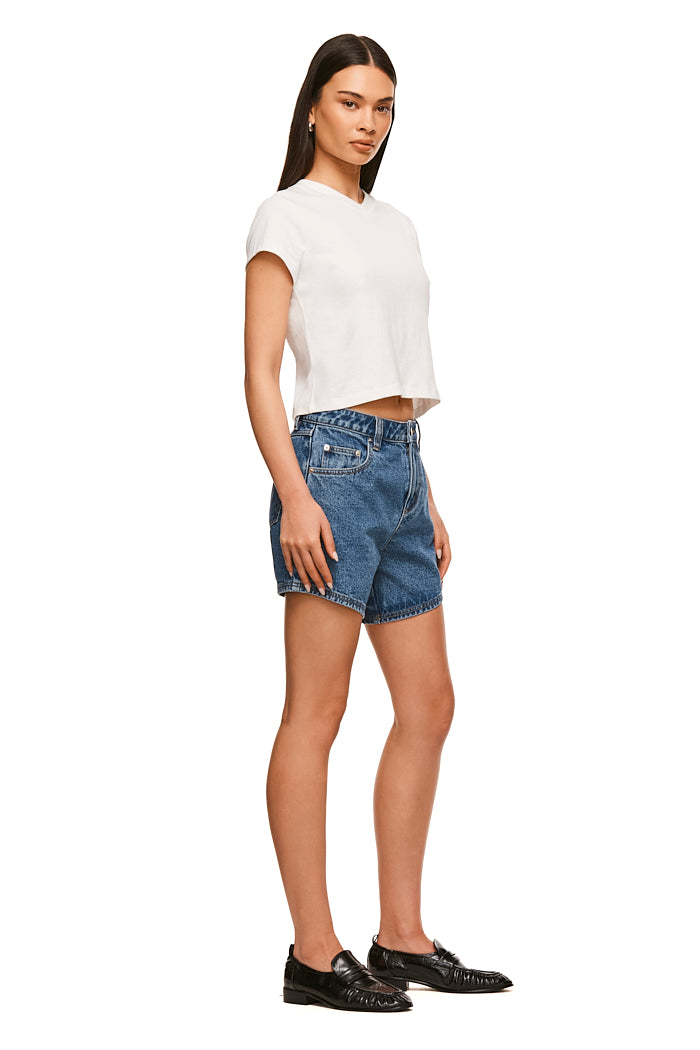 THE BRADSHAW VINTAGE BLUE SHORT | MODEL