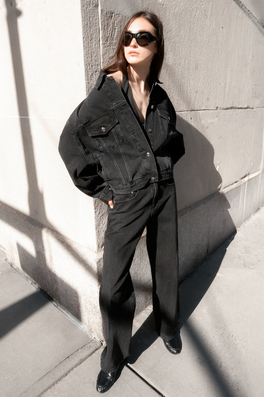 Nakedvice | The Maxwell Black Denim Jacket | Women's Jackets