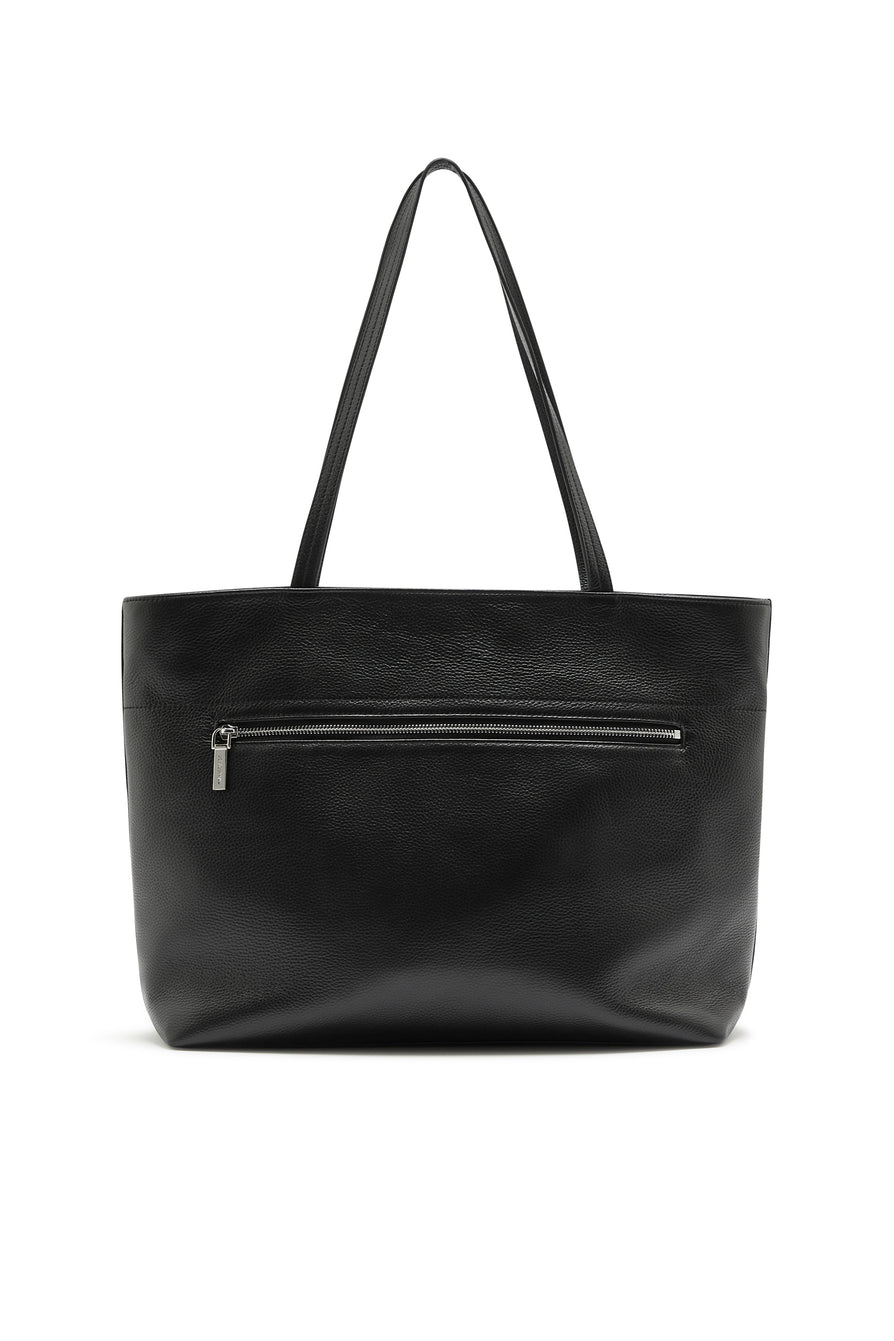 THE NORA BLACK TOTE | GHOST