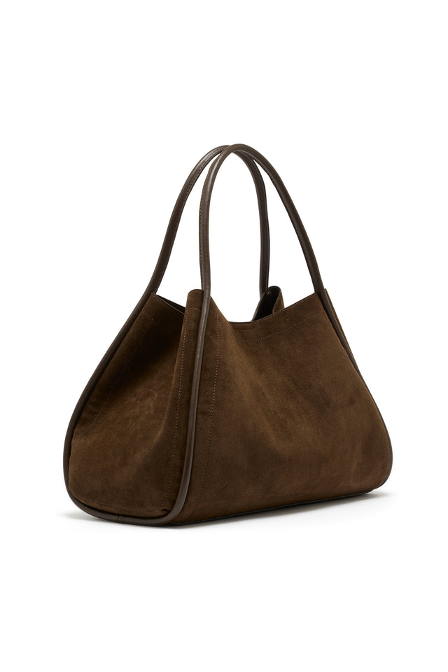THE NYLA CHOC SUEDE BAG 